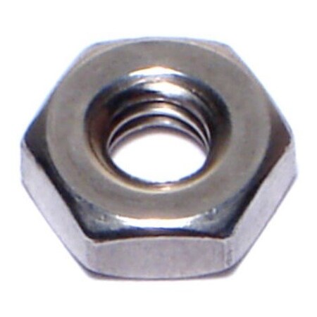 Midwest Fastener Hex Nut, #12-24, 18-8 Stainless Steel, Not Graded, 30 PK 37641